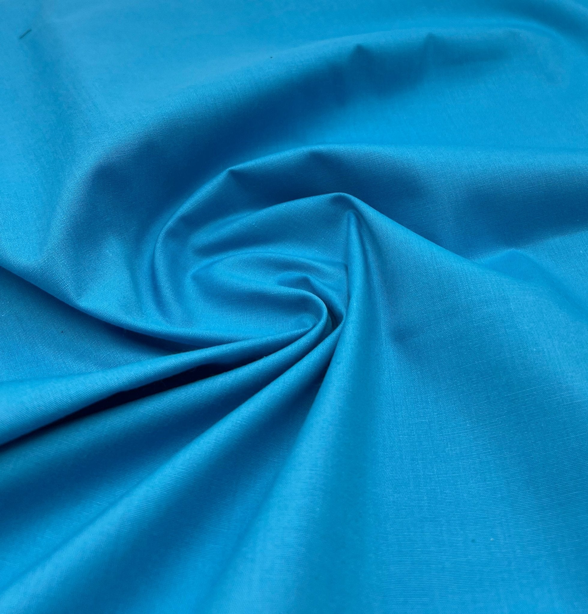Turq Plain Poly Cotton 105 GSM 80/20 44 Inch Non Stretch - T9 Fabrics
